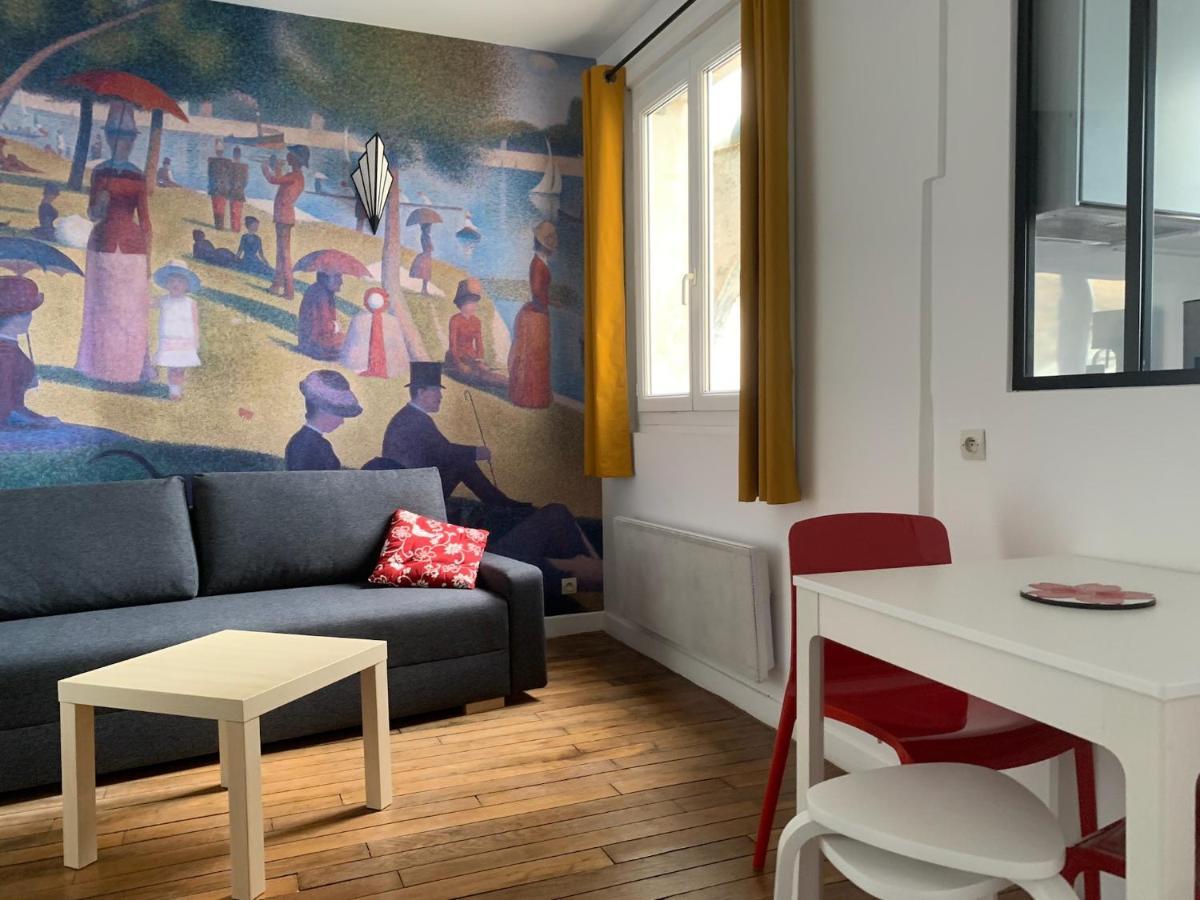 Studio Perfect For 2 Adults And 1 Kid, And Up To 2 Kids - Jourdain 20E, 25Mn To Louvre Via Line M11 Párizs Kültér fotó